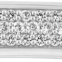 Men's White Sapphire Bracelet in Sterling Silver