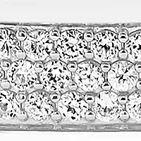 Men's White Sapphire ID Bracelet in Sterling Silver