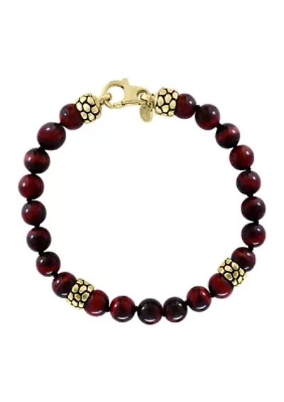 Sterling Silver Tiger Eye Bracelet