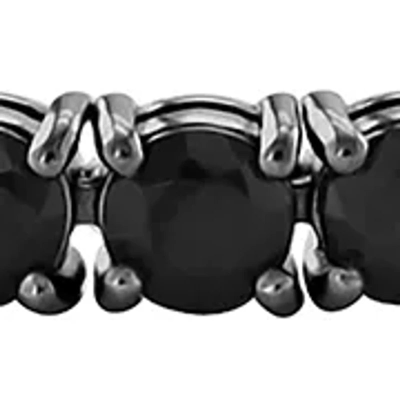 Sterling Silver Black Spinel Bracelet