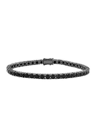Sterling Silver Black Spinel Bracelet