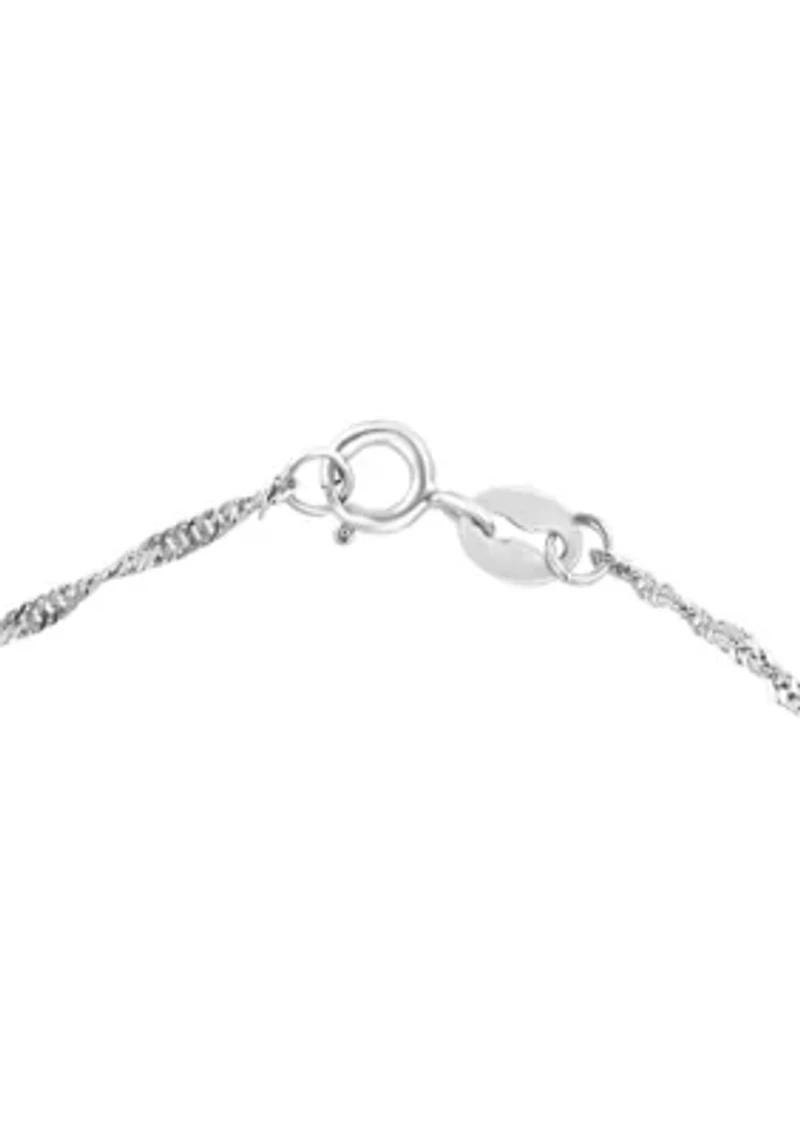 Freshwater Pearl Bracelet in Sterling Silver