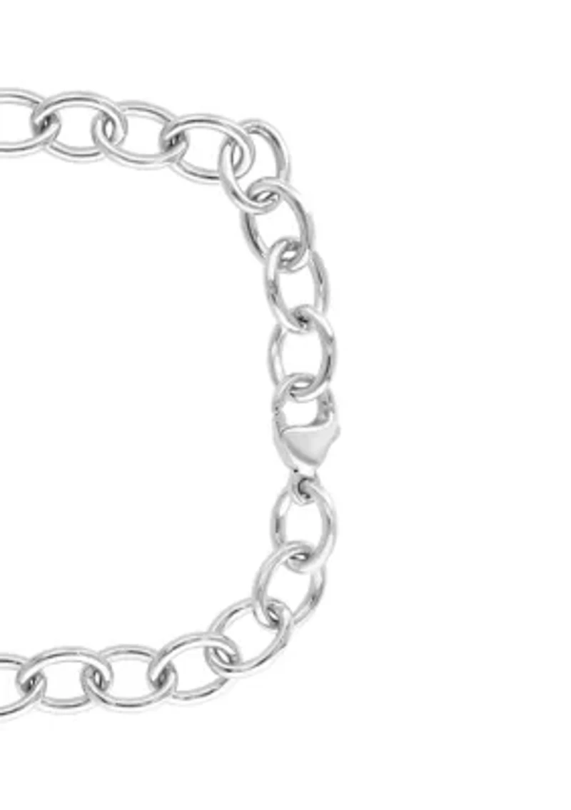 Black Tahitian Pearl Bracelet in Sterling Silver