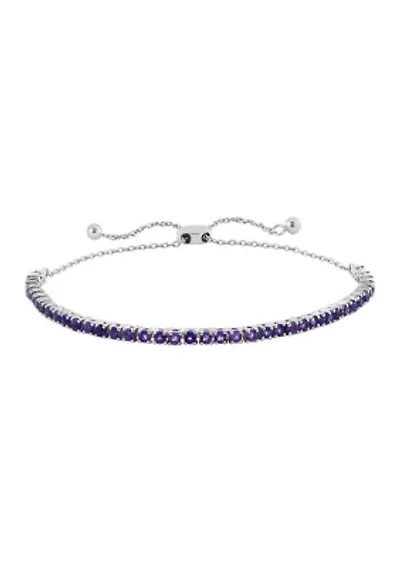 1.15 ct. t.w. Amethyst Bracelet in Sterling Silver
