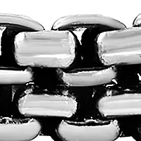  Sterling Silver and Black Cord 8.5" Men's Bracelet 