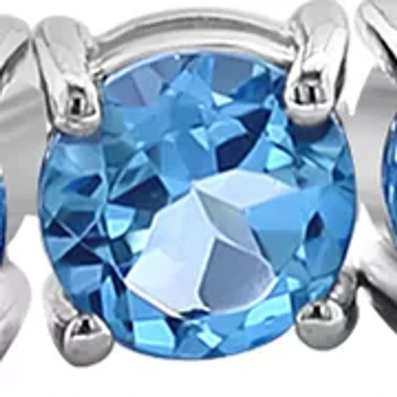 Sterling Silver Blue Topaz Bracelet
