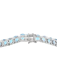Sterling Silver Blue Topaz Bracelet