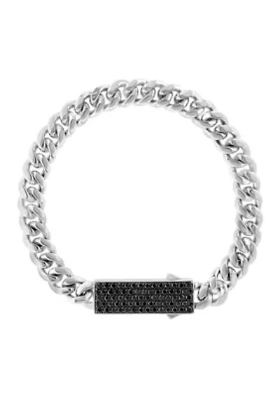Sterling Silver Black Spinel Bracelet