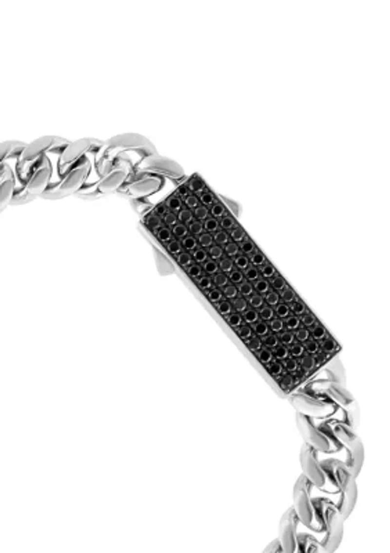 Sterling Silver Black Spinel Bracelet
