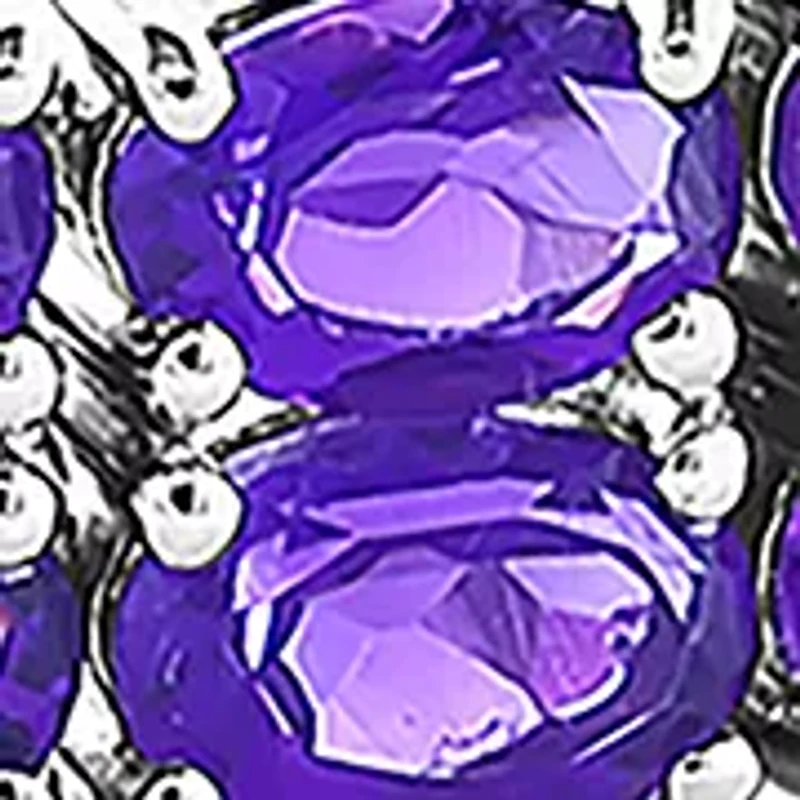 Amethyst Tennis Bracelet in Sterling Silver