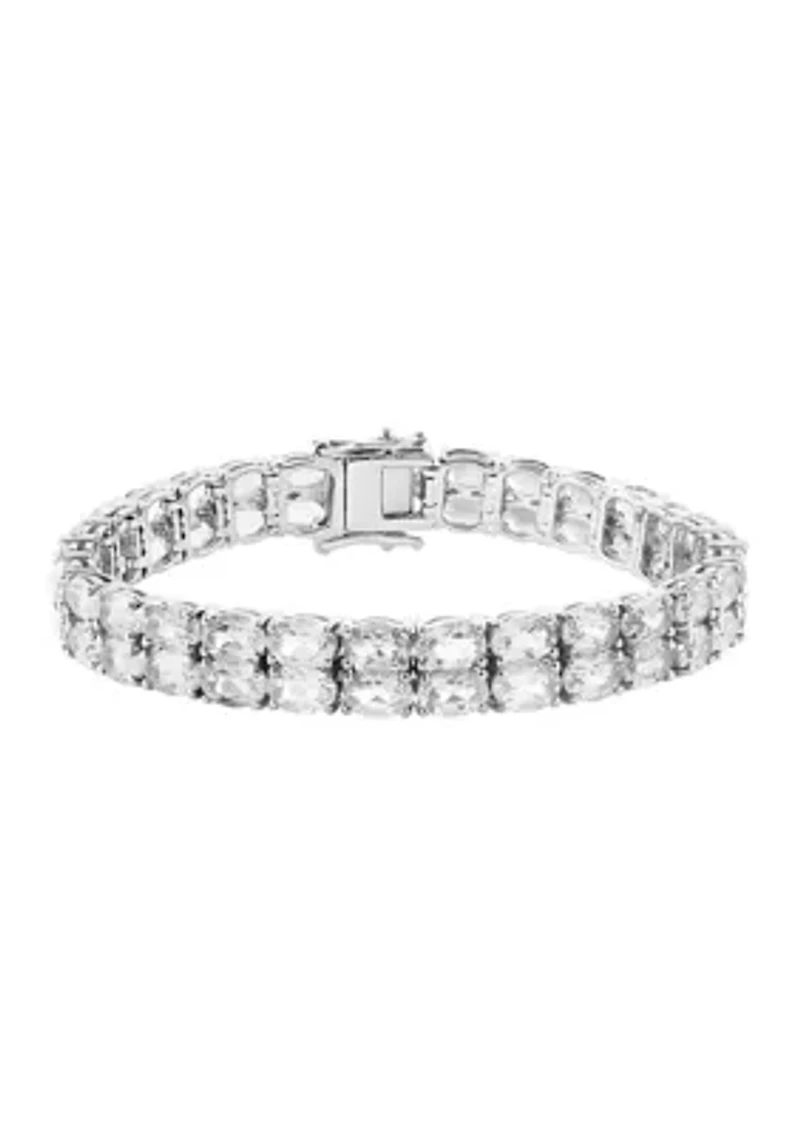 31.9 ct. t.w. White Topaz Bracelet in Sterling Silver