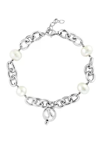 Sterling Silver Freshwater Pearl 8" Bracelet 