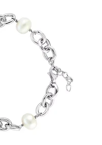 Sterling Silver Freshwater Pearl 8" Bracelet 