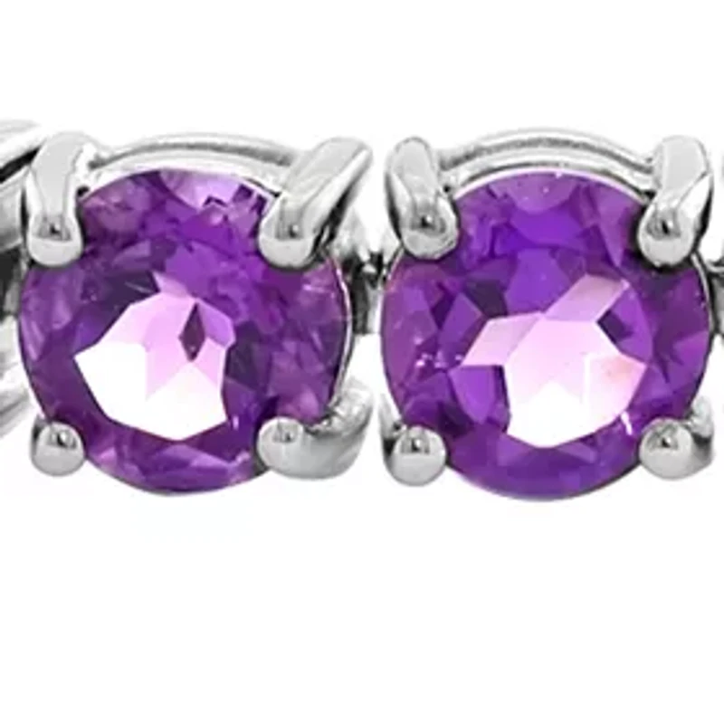 Amethyst Bracelet in Sterling Silver