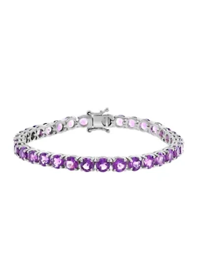 Amethyst Bracelet in Sterling Silver