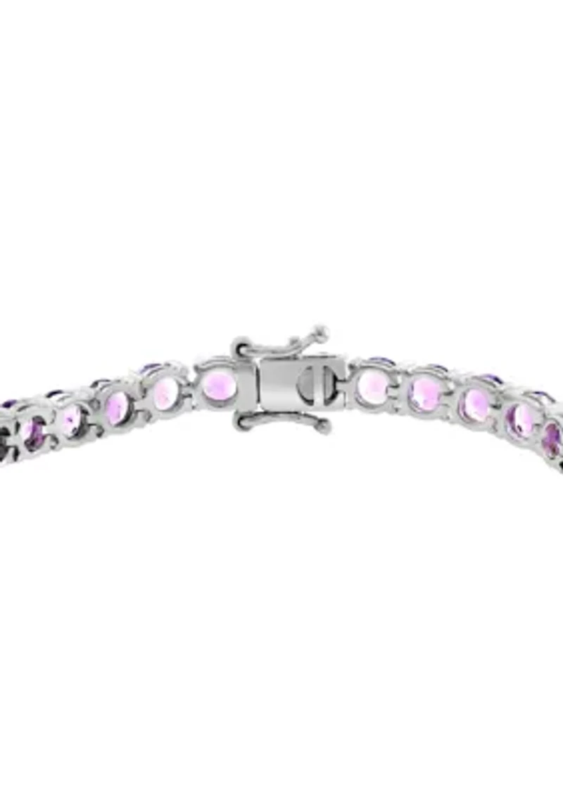Amethyst Bracelet in Sterling Silver