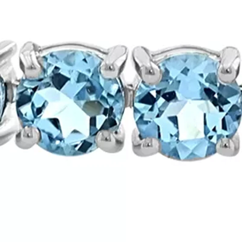 Topaz Tennis Bracelet in Sterling Silver