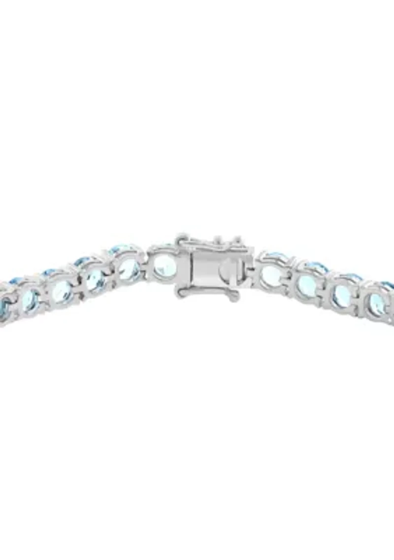 Topaz Tennis Bracelet in Sterling Silver