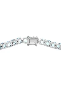 Topaz Tennis Bracelet in Sterling Silver
