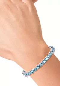 Topaz Tennis Bracelet in Sterling Silver