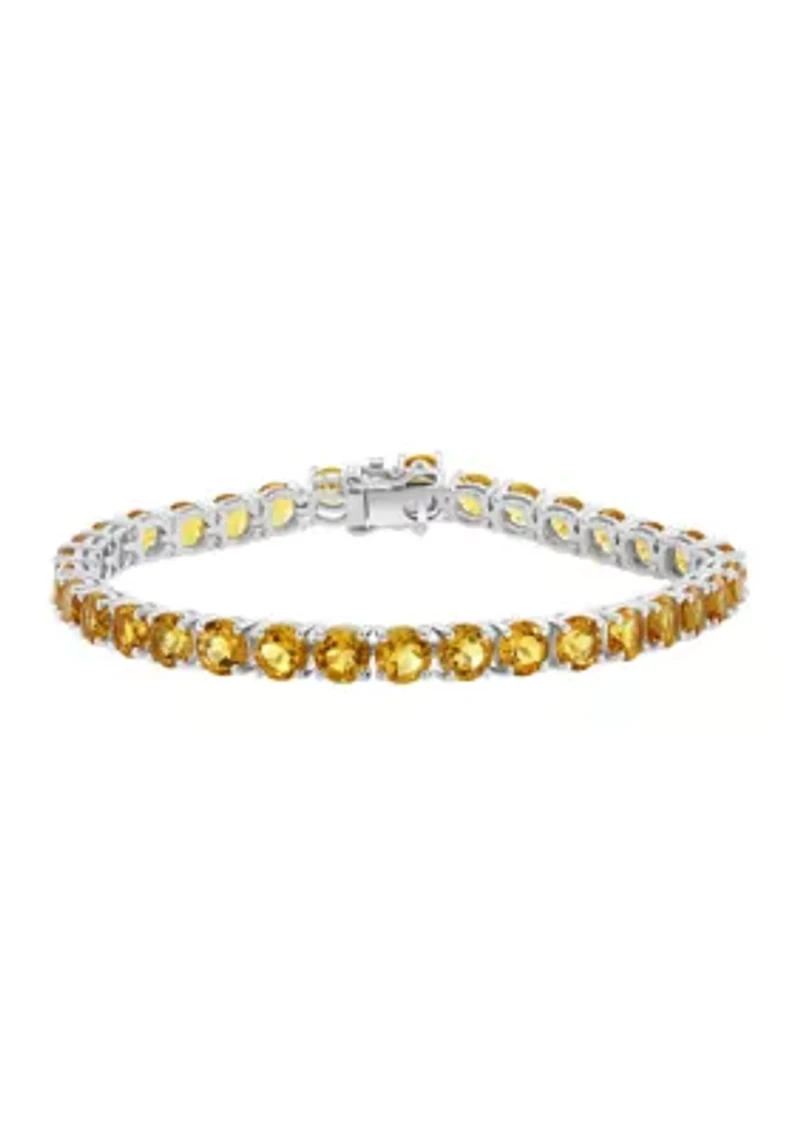 Citrine Bracelet in Sterling Silver