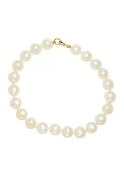 Freshwater Pearl Bracelet in 14K Yellow Gold