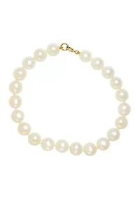 Freshwater Pearl Bracelet in 14K Yellow Gold