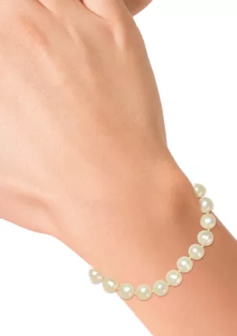 Freshwater Pearl Bracelet in 14K Yellow Gold