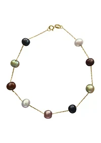 Freshwater Pearl Bracelet in 14k Yellow Gold