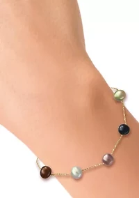 Freshwater Pearl Bracelet in 14k Yellow Gold