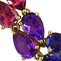 1/10 ct. t.w. Diamond, 23.4 ct. t.w. Mixed Stones Bracelet in 14K Yellow Gold