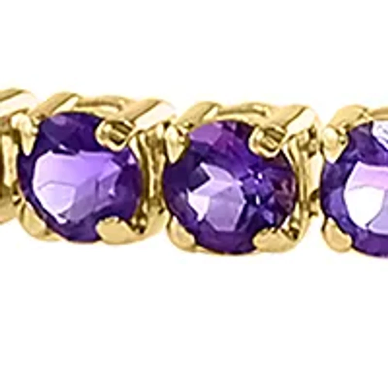 4.55 ct. t.w. Amethyst Bracelet in 14K Yellow Gold