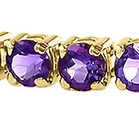 4.55 ct. t.w. Amethyst Bracelet in 14K Yellow Gold