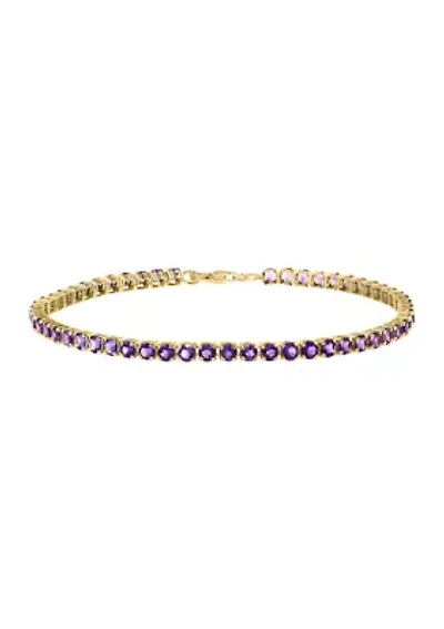 4.55 ct. t.w. Amethyst Bracelet in 14K Yellow Gold