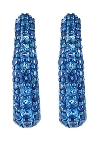 London Blue Topaz Earrings in Sterling Silver