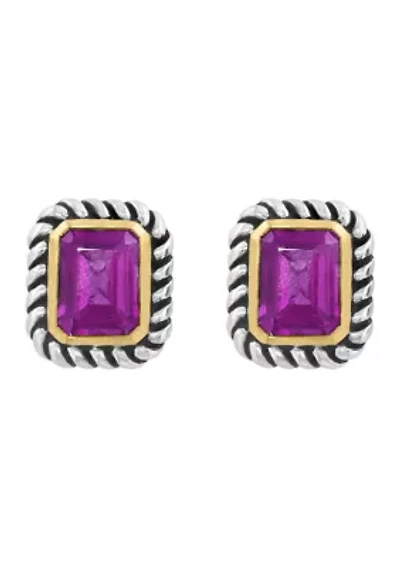 Sterling Silver Amethyst Earrings