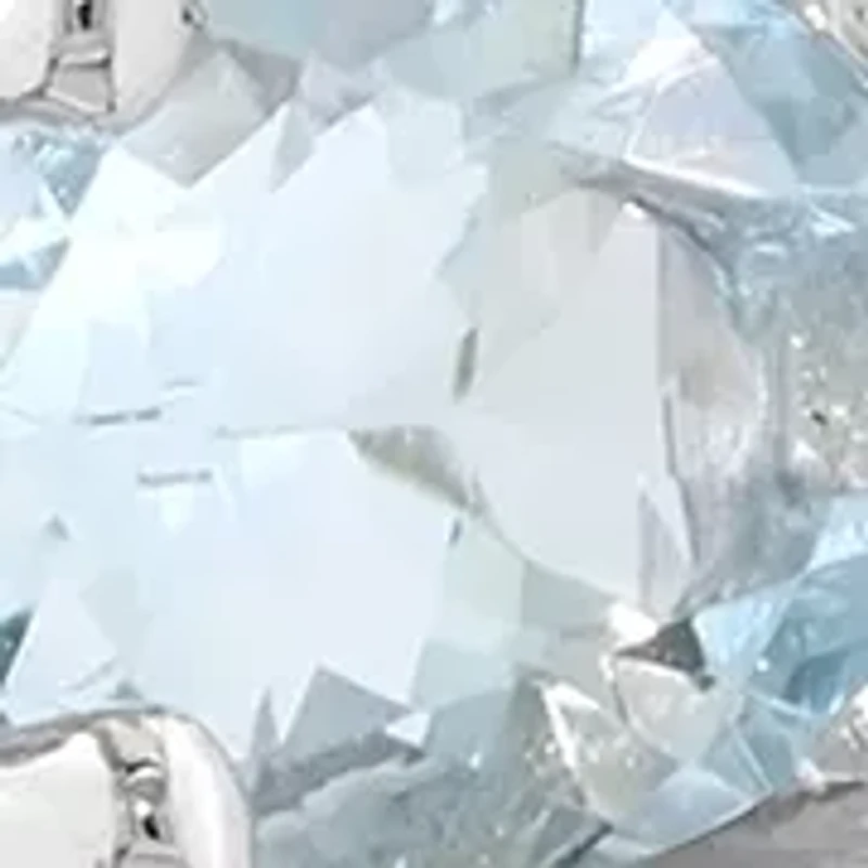 Aqua Zircon Earrings in Sterling Silver