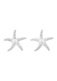 Sterling Silver Fresh Water Pearl Earrings 