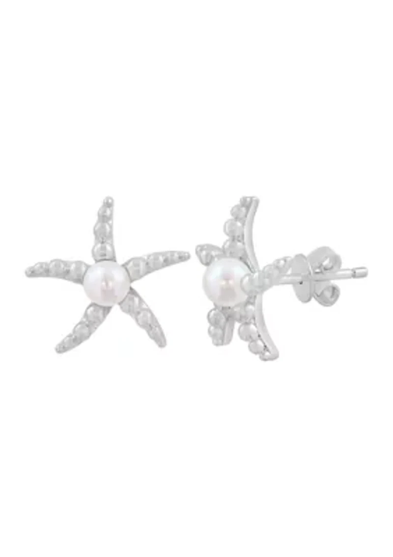 Sterling Silver Fresh Water Pearl Earrings 