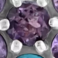 Amethyst and Blue Topaz Earrings in Sterling Silver