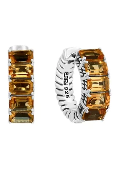 Sterling Silver Citrine Earrings