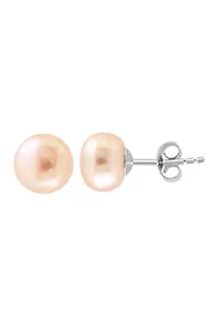 Pearl Earrings in Sterling Silver Set of 3