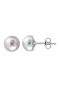 Pearl Earrings in Sterling Silver Set of 3