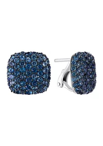  4.66 ct. t.w. Blue Topaz Earrings in Sterling Silver