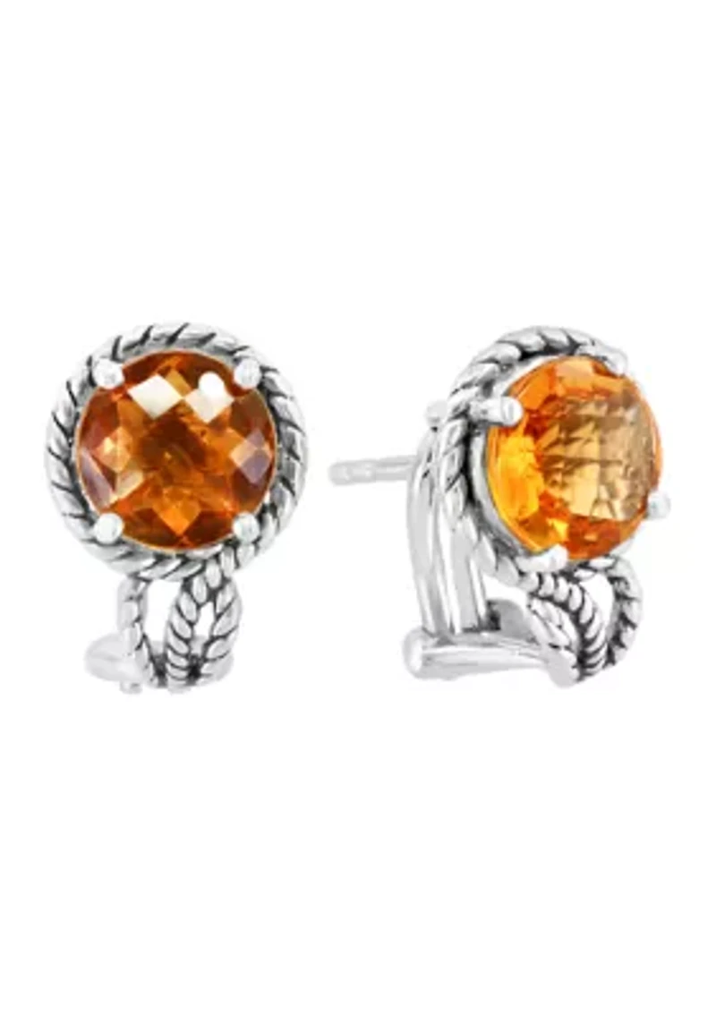 Sterling Silver Citrine Earrings