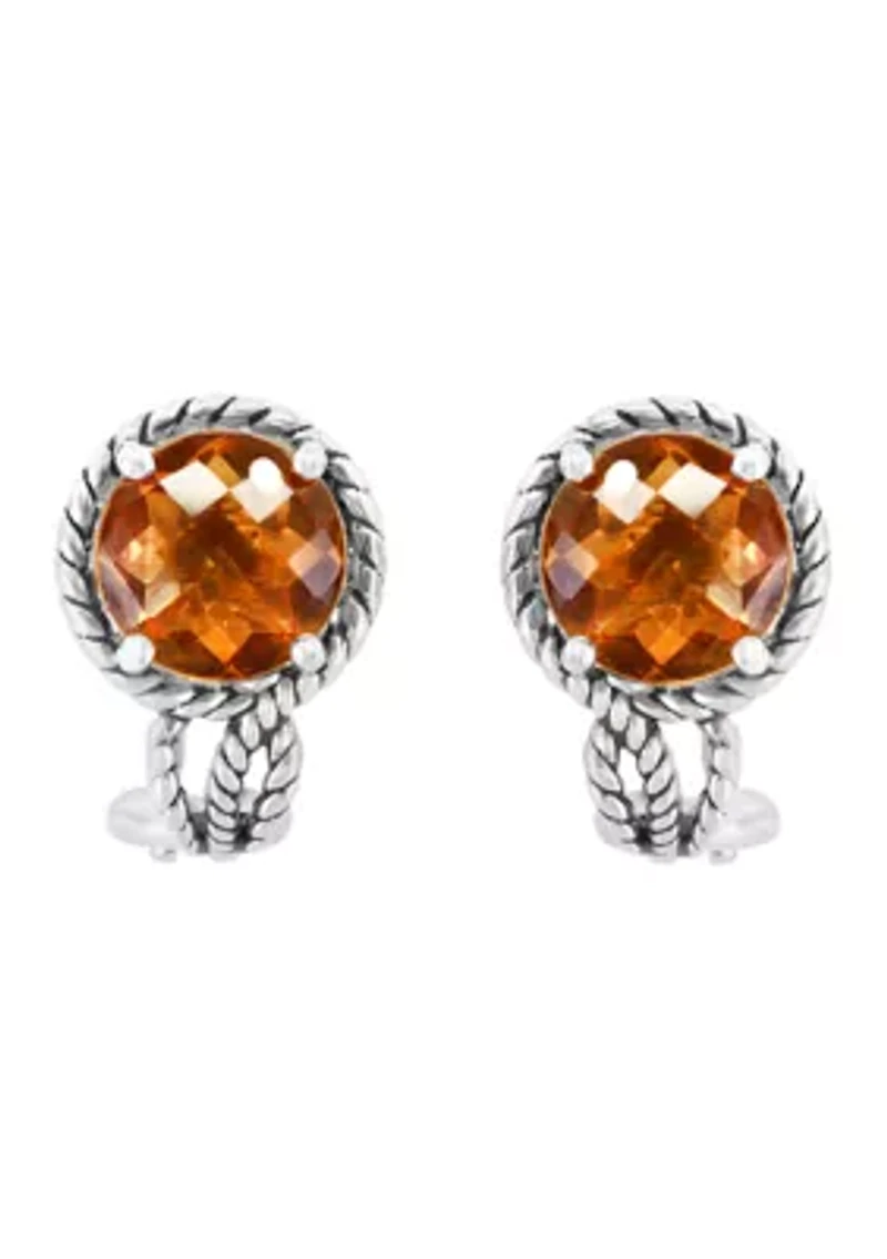 Sterling Silver Citrine Earrings