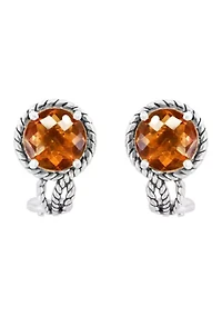 Sterling Silver Citrine Earrings