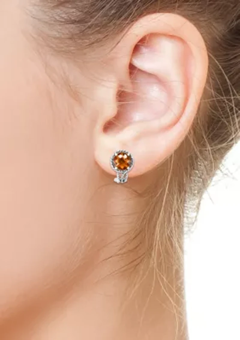Sterling Silver Citrine Earrings