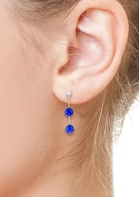 Lapis Lazuli Earrings in Sterling Silver