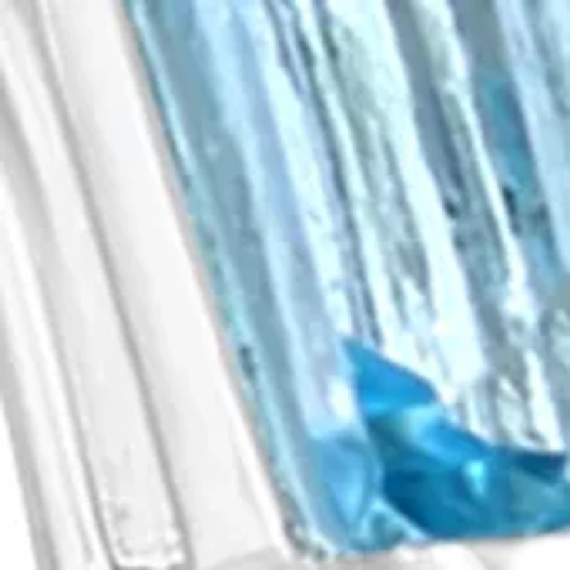 Blue Topaz Hoop Earrings in Sterling Silver